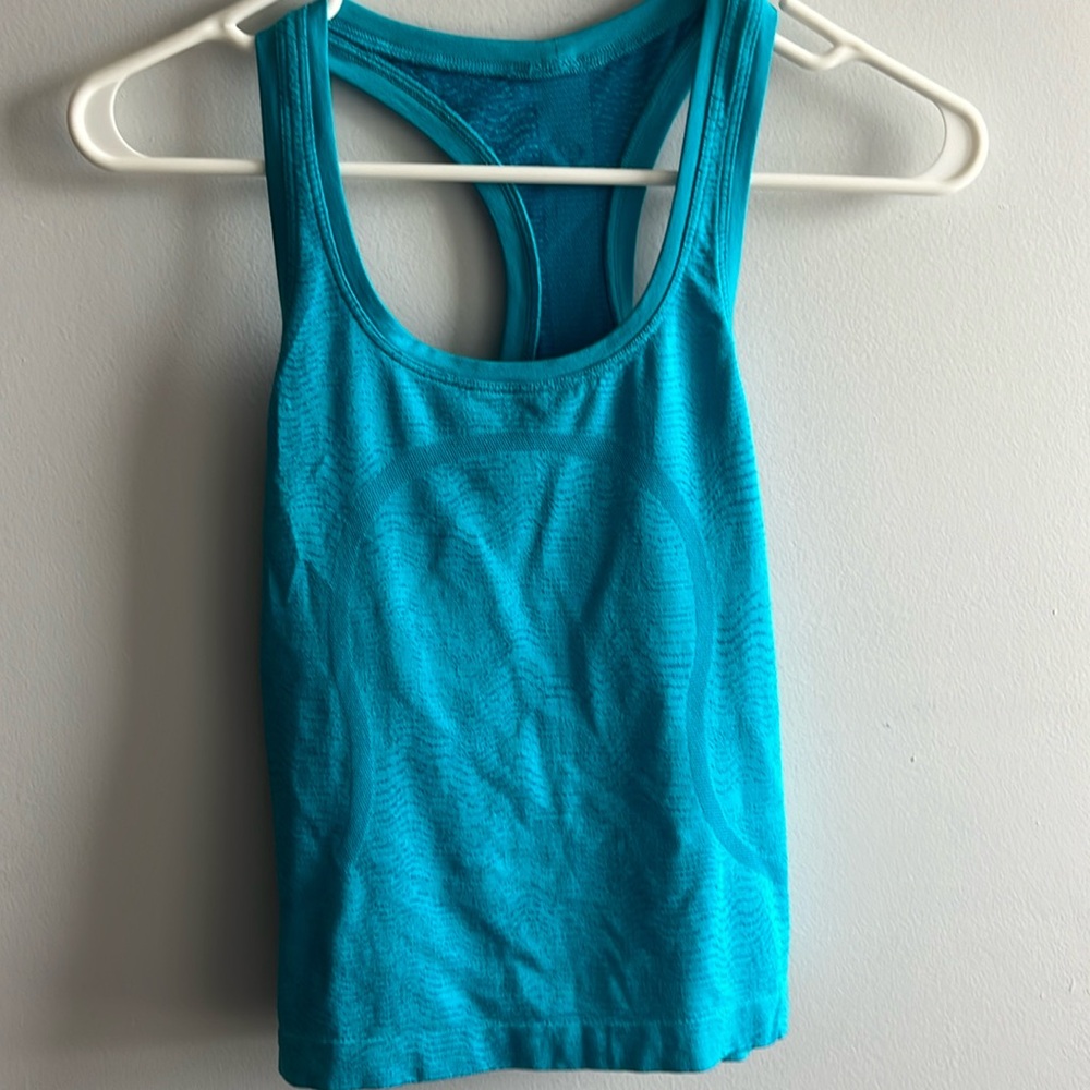 Blue lulu tank top